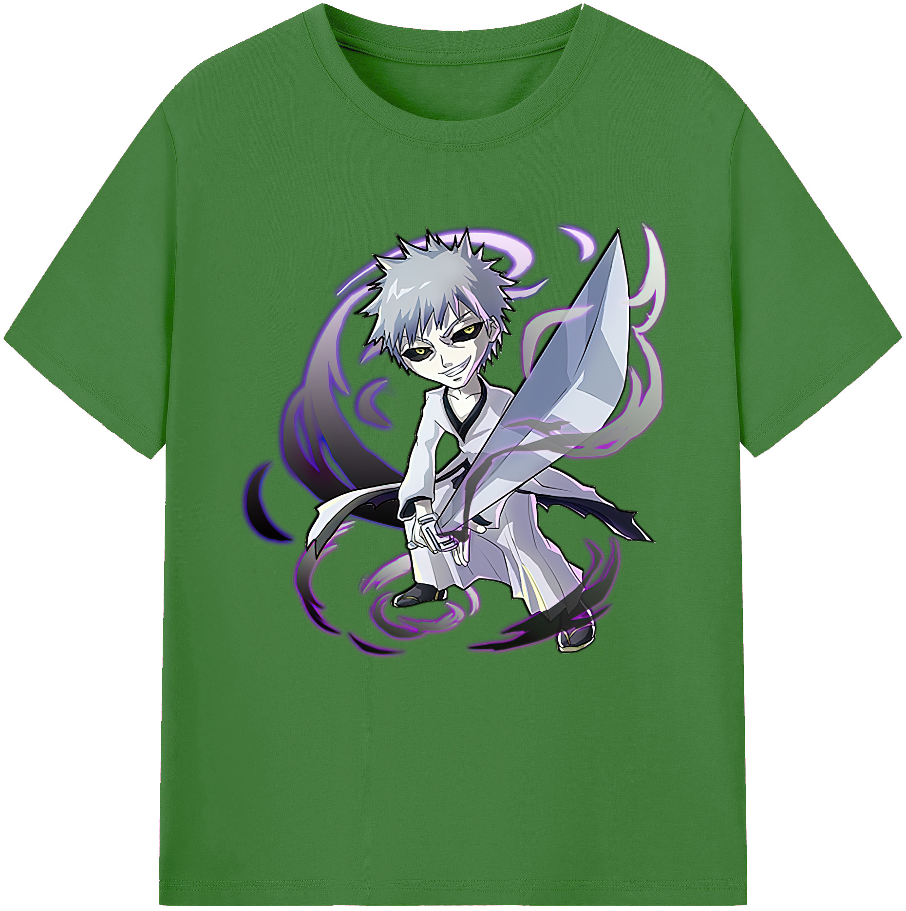 （画像用） ブリーチ 黒崎一護（くろさき いちご）BLEACH Kurosaki Ichigo レディースカジュアルプリントTシャツ（綿100％）